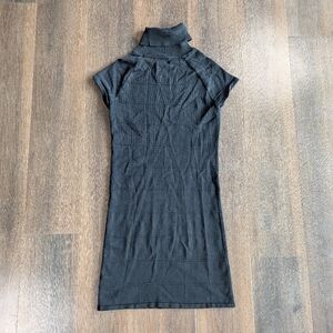 xhilaration M black turtleneck knit dress